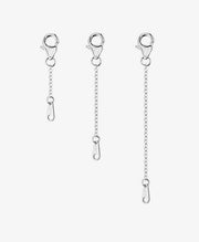 Sterling Silver Extenders with Tag 1 2 3 Inches