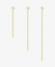 14K Gold Jewelry Extenders 2 3 4 Inches